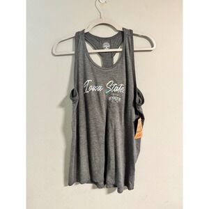 Rivalry Threads Iowa State Cyclones Tank Top Womens Medium Grey Holographic NWT